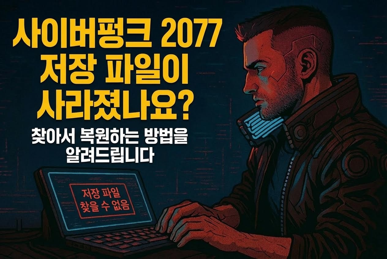 사이버펑크 2077 세이브 파일 위치 수정