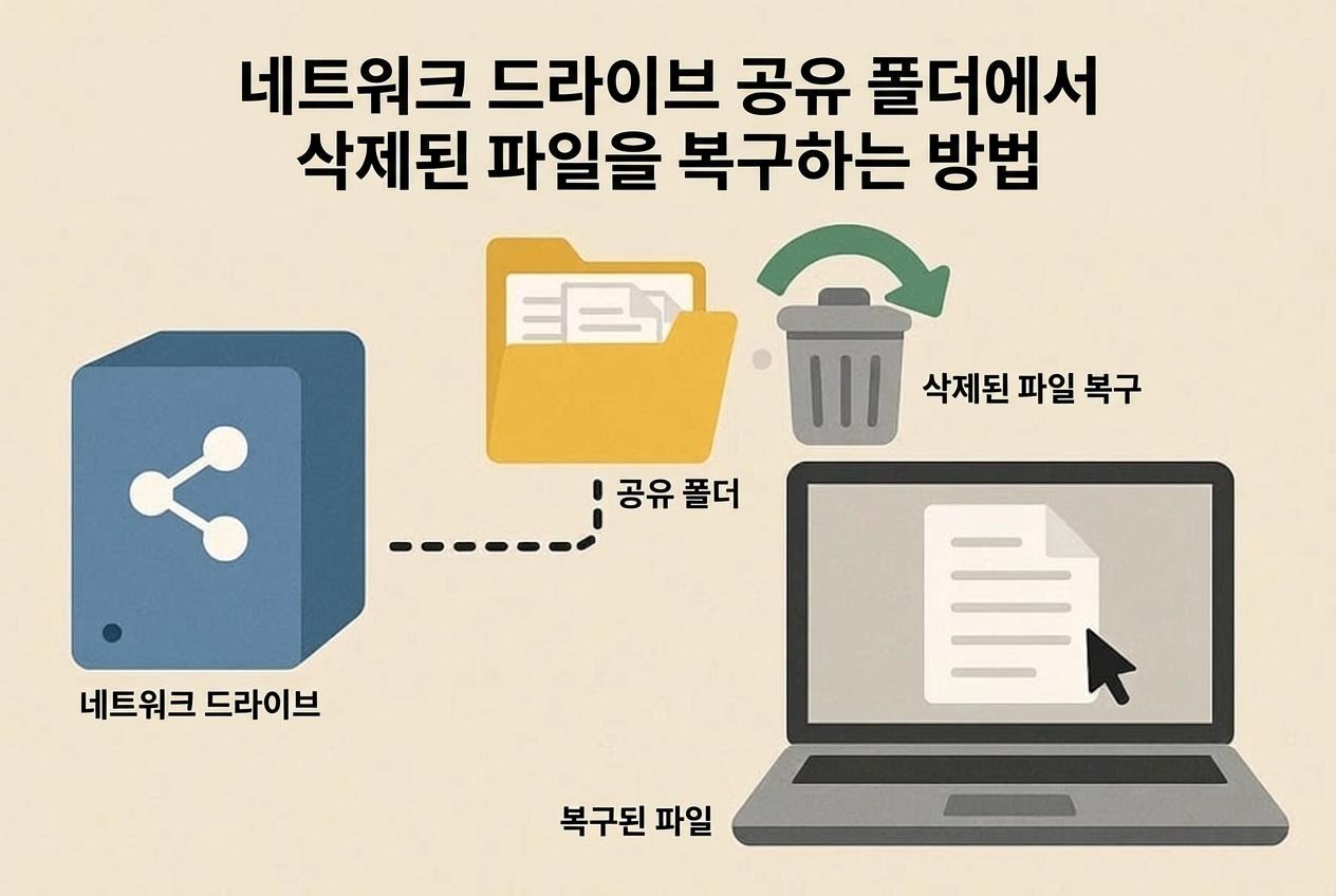 네트워크 드라이브에서 삭제된 파일 복구
