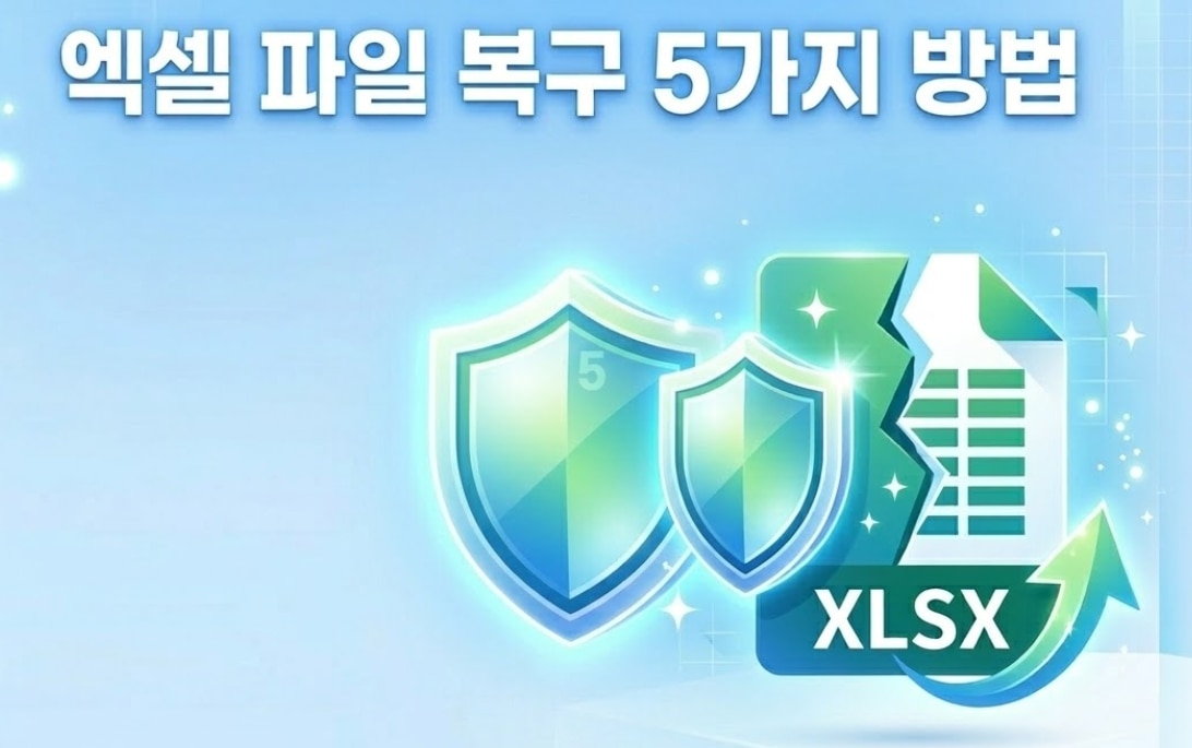 [2026] 엑셀 파일 복구 5가지 방법: 저장 안 함·손상·삭제 상황별 완벽 가이드