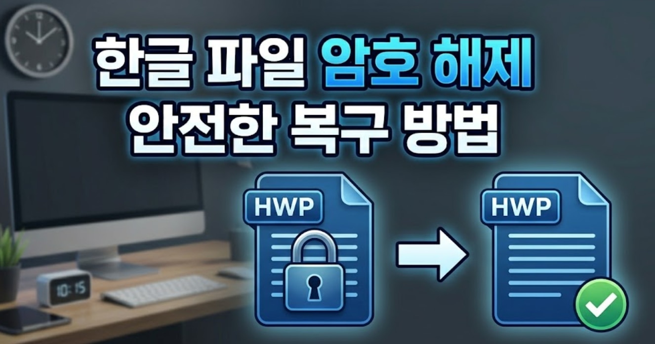 한글 파일 암호 해제 사이트 사용 전 확인할 점과 안전한 복구 방법
