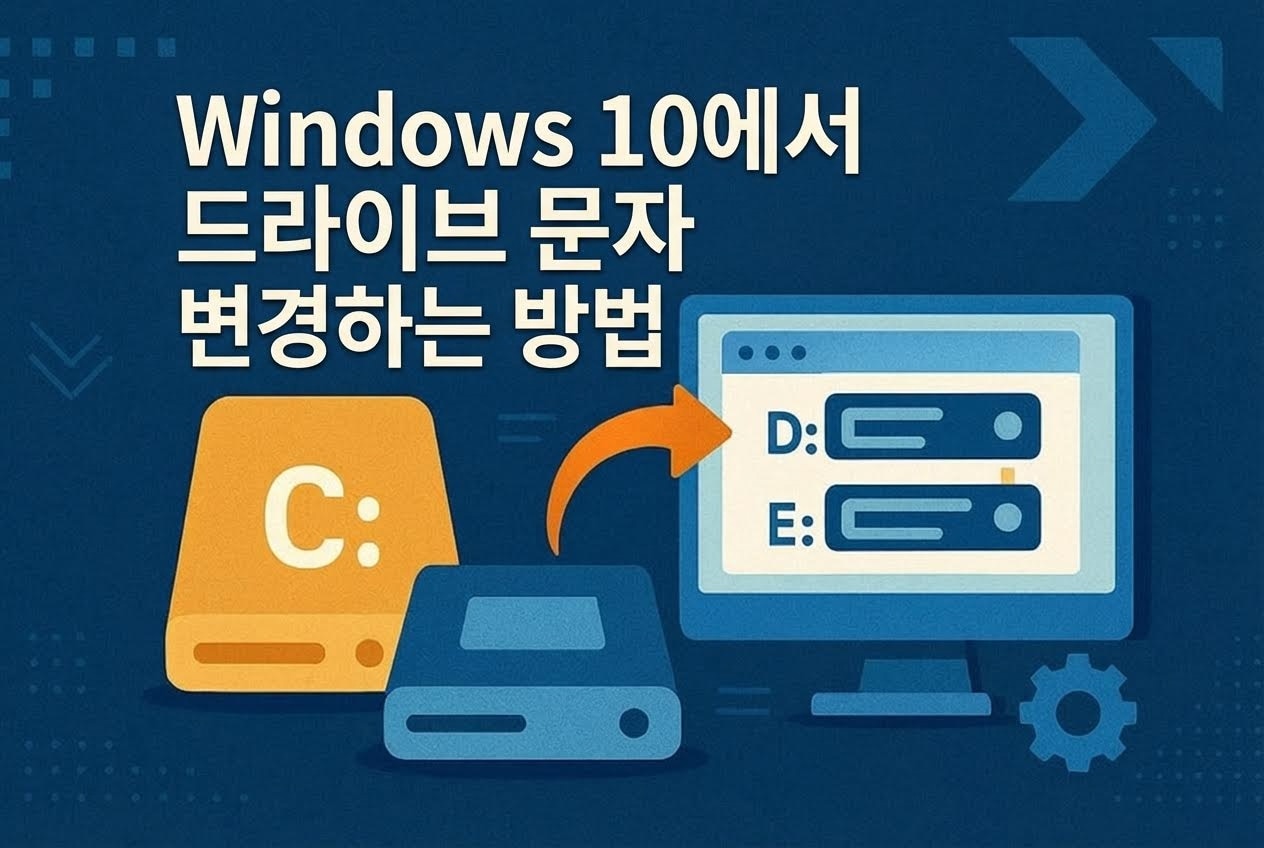 Windows 10에서 드라이브 문자 변경