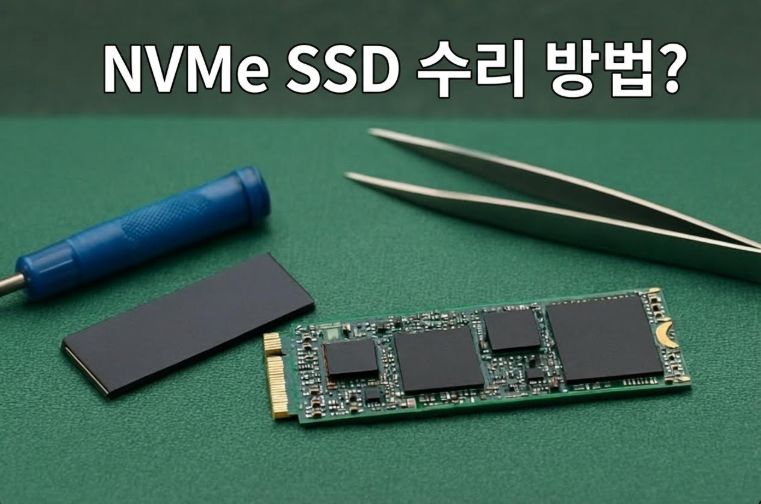 NVME SSD를 복구하는 방법?