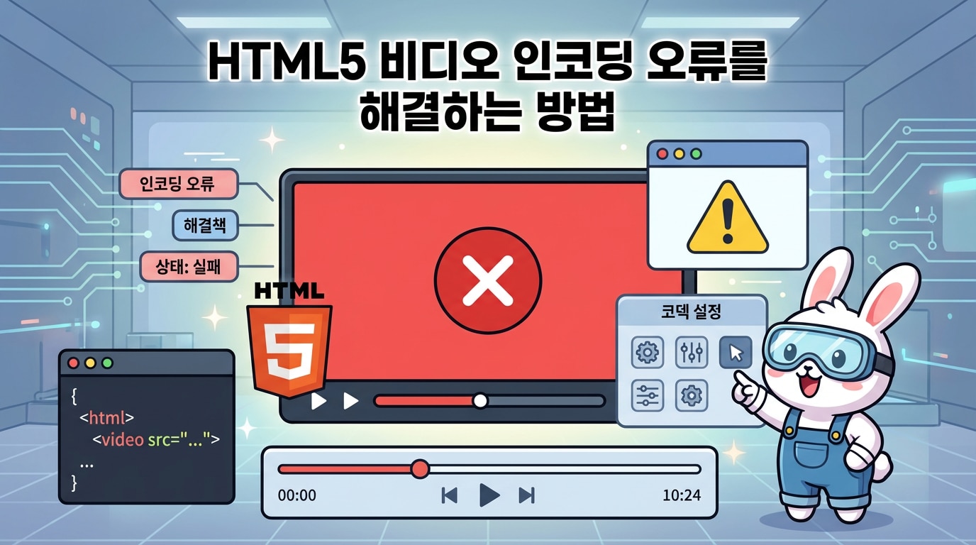 HTML5 비디오가 제대로 인코딩되지 않은 경우 해결 방법 [최종 가이드]