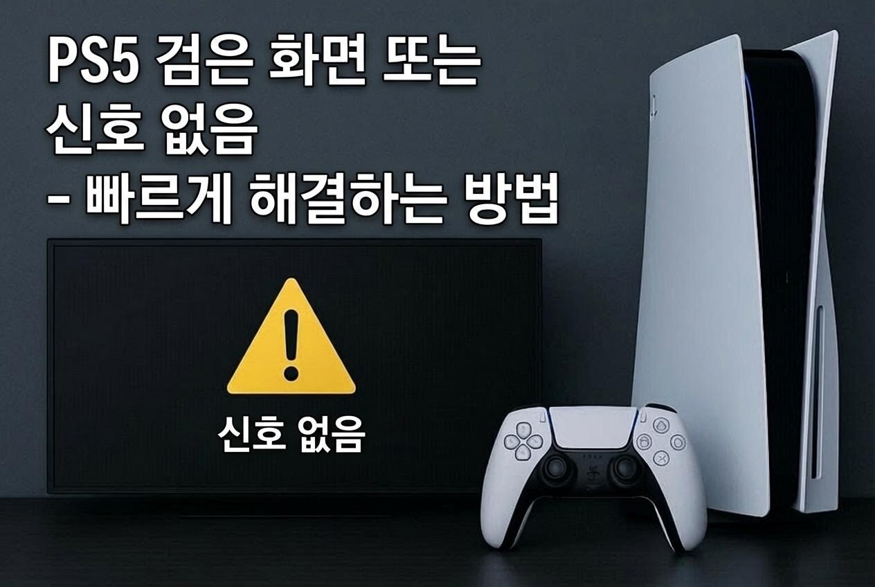 PS5 블랙 스크린 해결