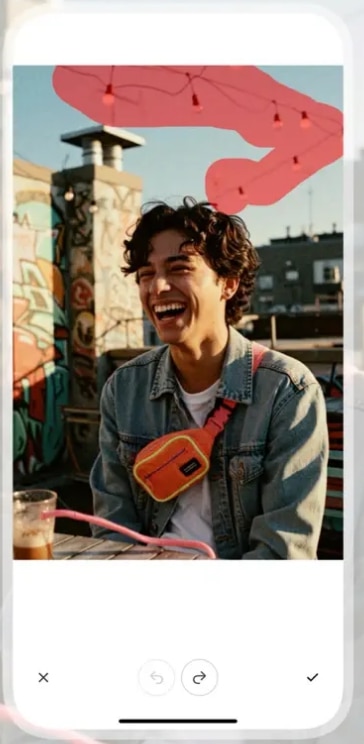 Snapseed 앱 편집 도구 화면