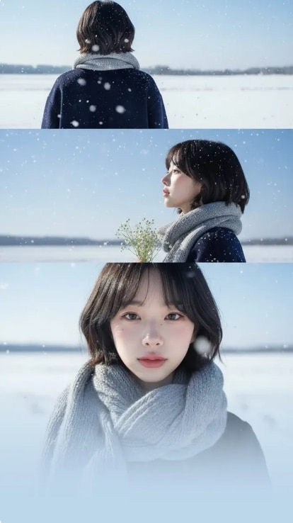 SNOW 겨울 필터 예시