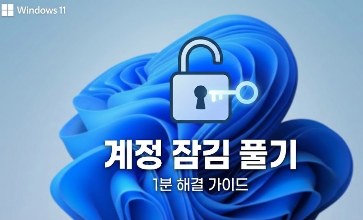 [2026]시도 횟수가 너무 많는 데 윈도우 11 로그인 횟수 초과 시 계정 잠김 풀기