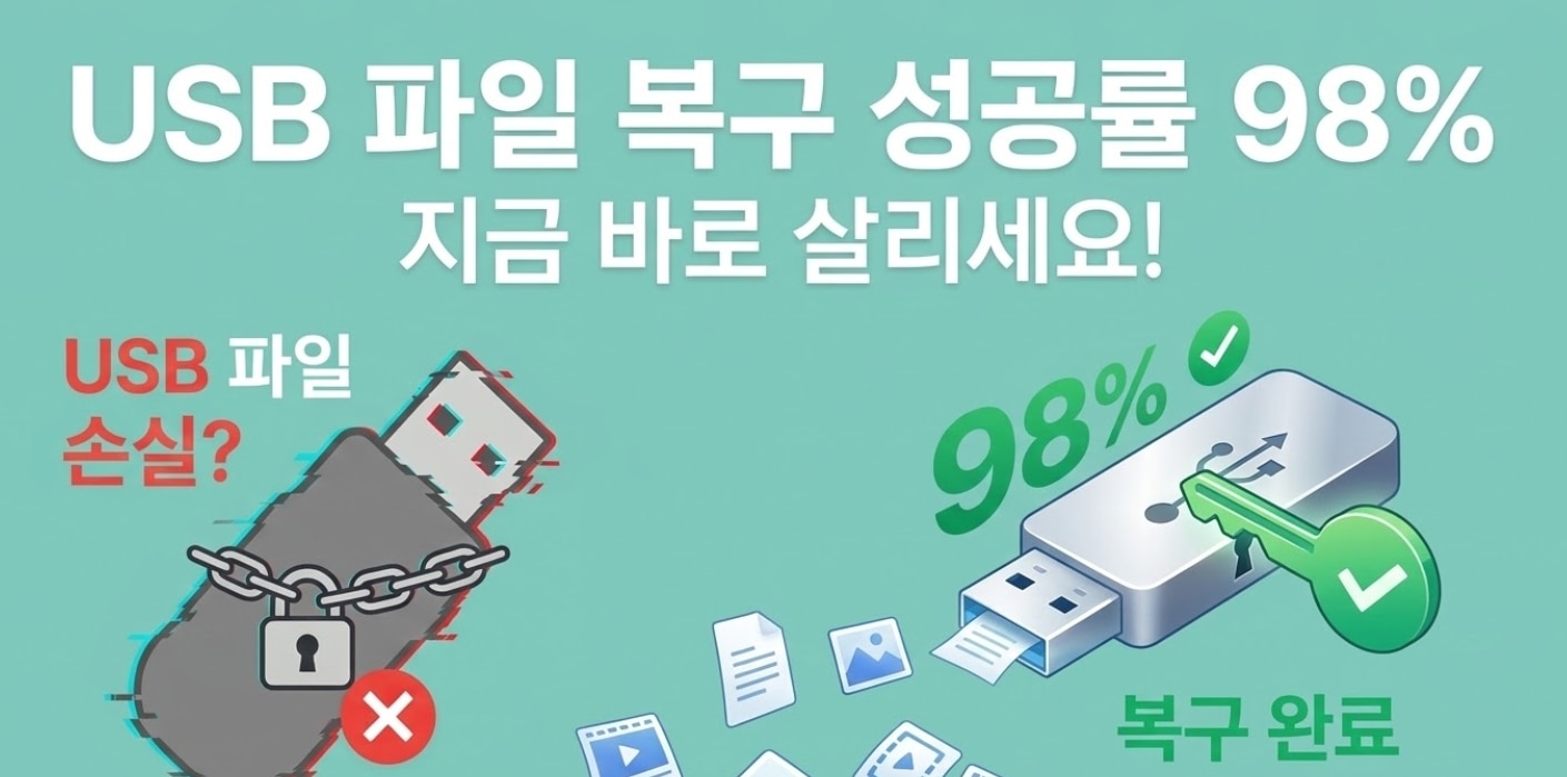 [2026] USB 파일 복구 완벽 가이드: 삭제·포맷·인식 불가 상황별 해결법 (feat. Recoverit)