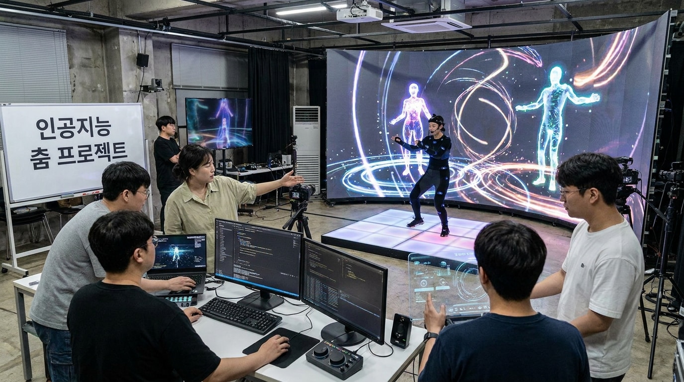 AI 댄스 비주얼 효과