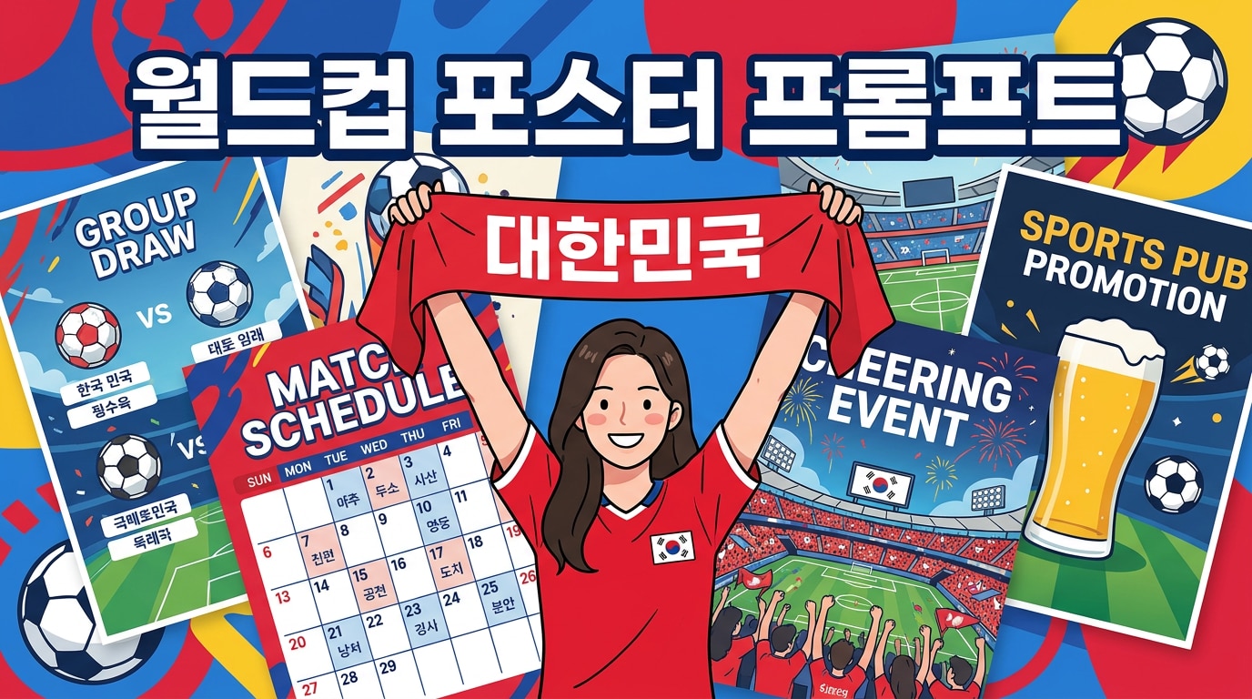 월드컵 포스터 프롬프트
