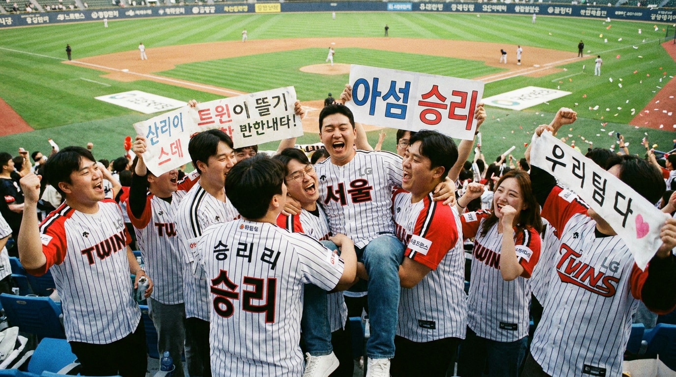 야구 중계 화면 영상 템플릿