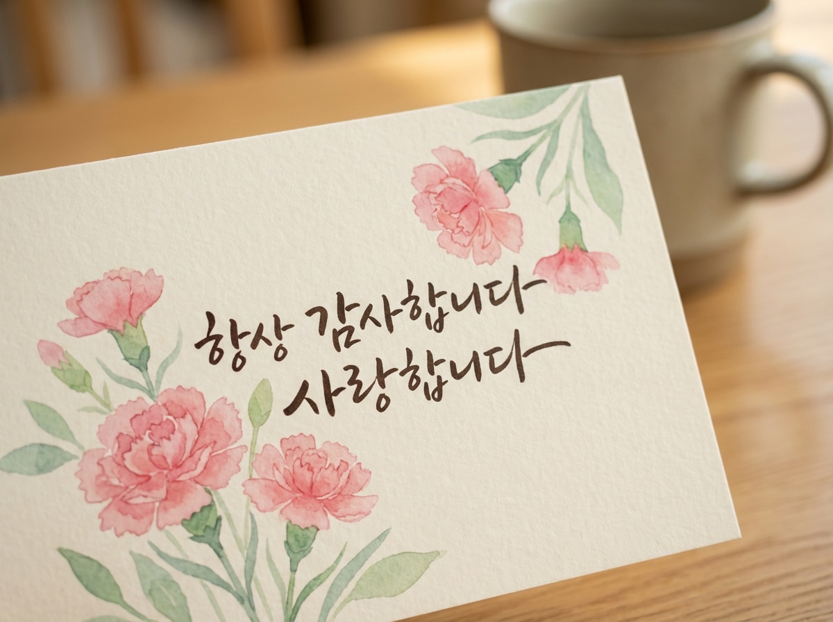 어버이날 카드 이미지 프롬프트