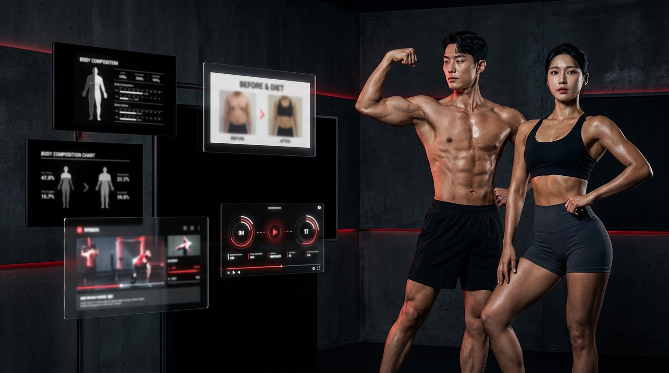 PT 포스터 및 헬스 크리에이티브 에셋