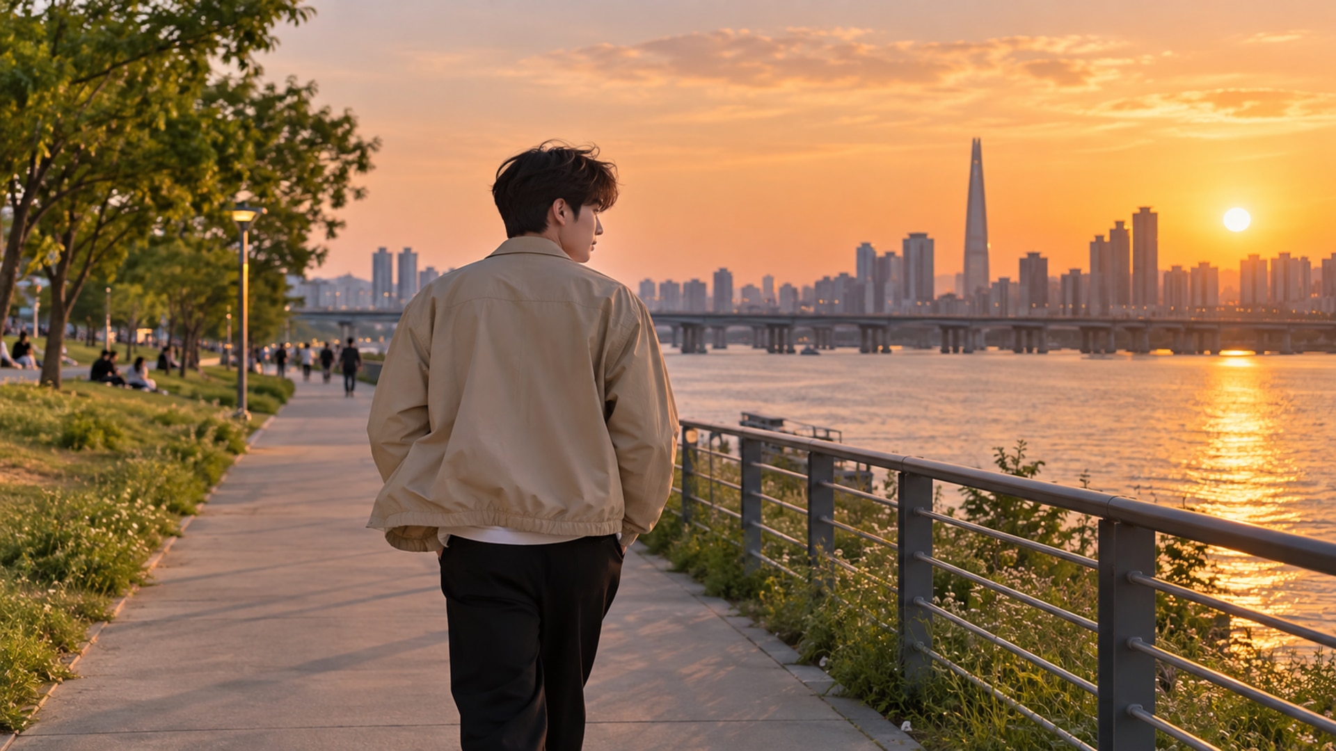 AI 남친짤 이미지 동영상 변환 장면