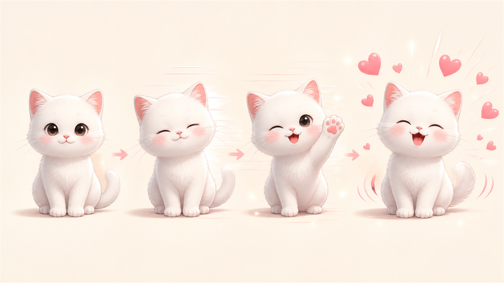 고양이 이모티콘 이미지 동영상 변환