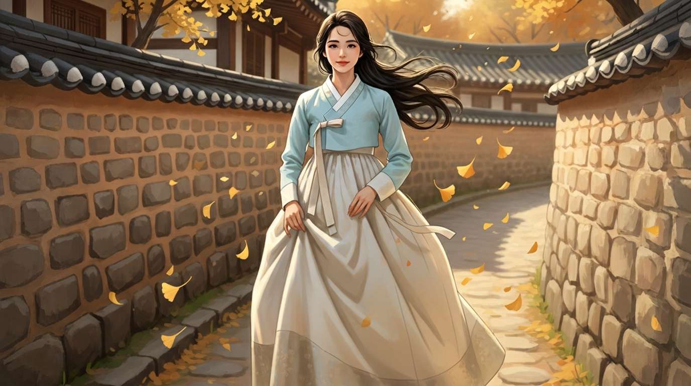 AI image to video for Korean hanbok illustration