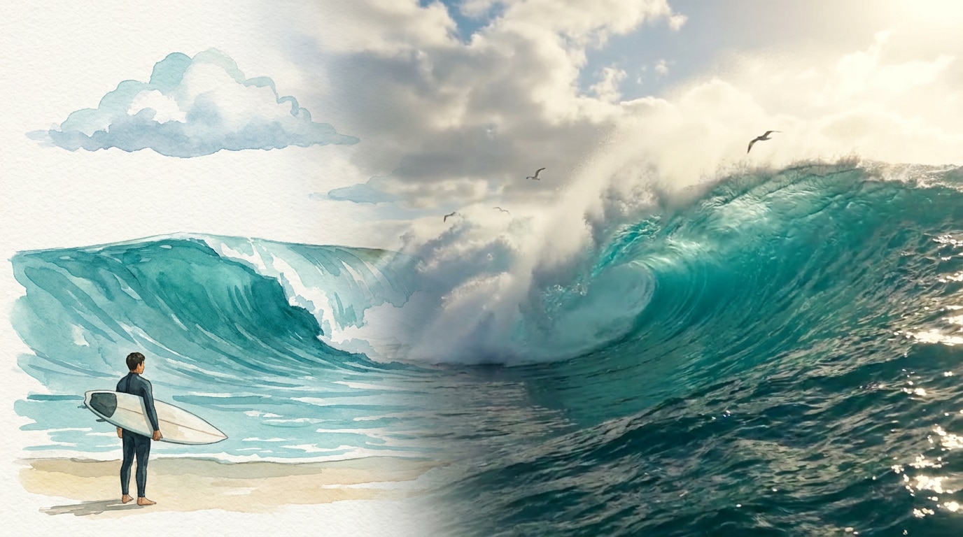 AI image to video transformation for ube desserts