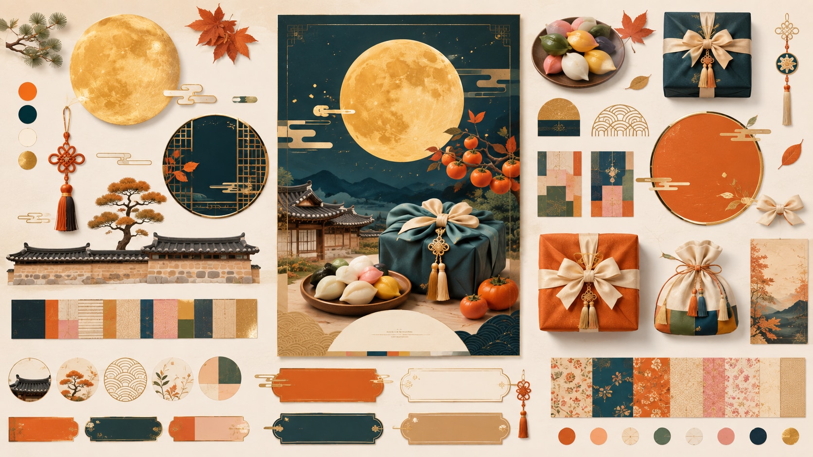 Creative assets for ube cafe menu videos