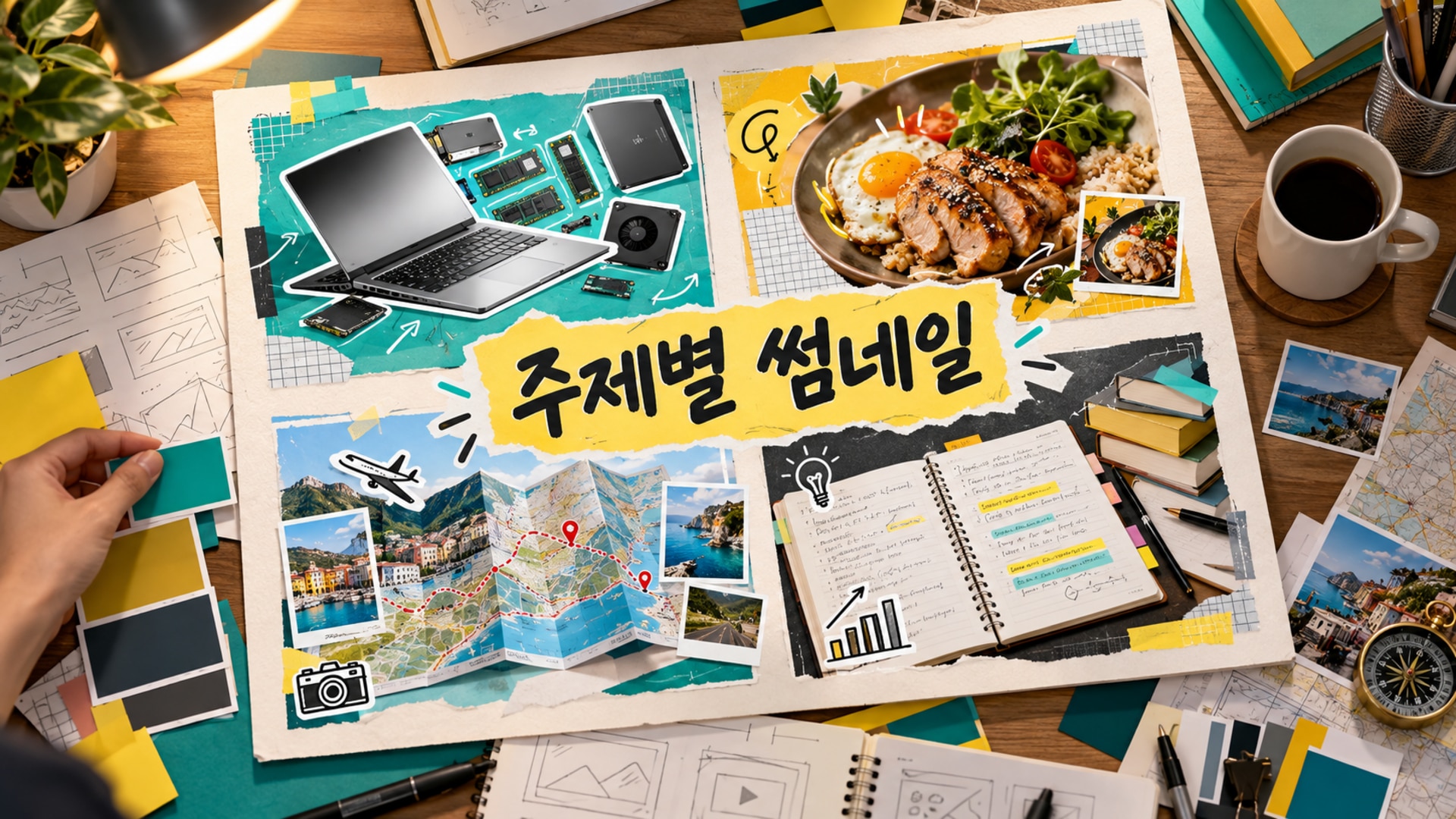 AI로 생성한 다양한 유튜브 썸네일 콘셉트