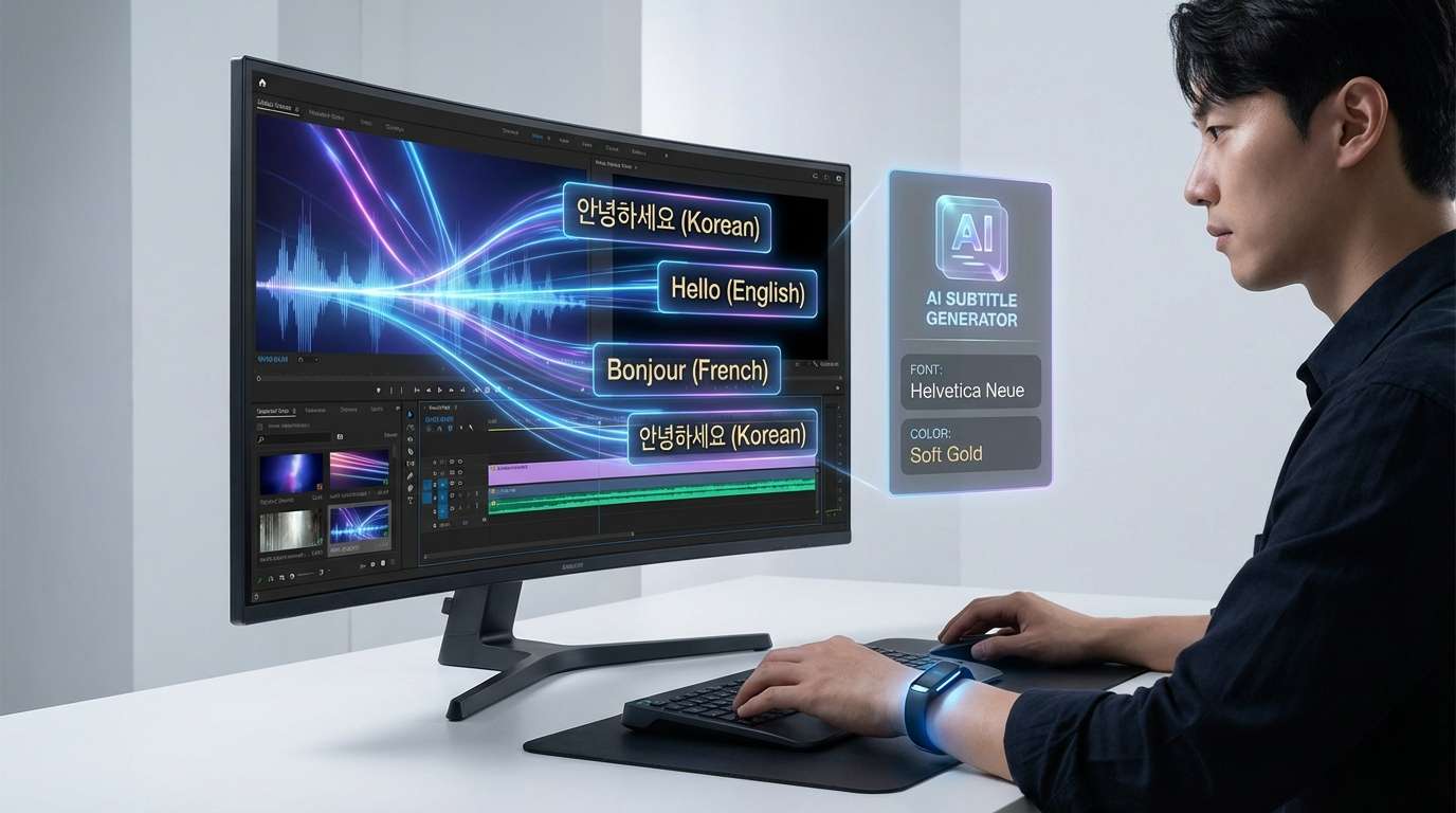 AI auto subtitle generation