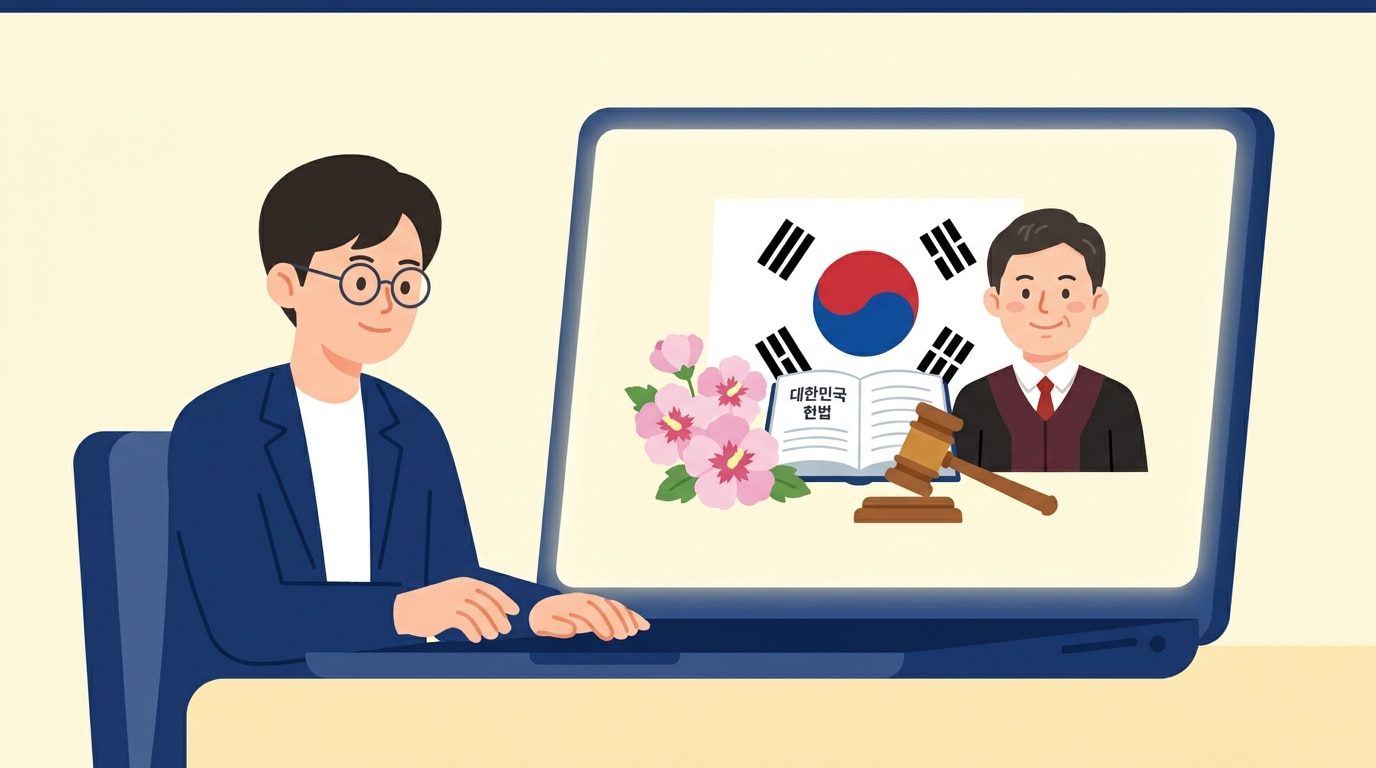 AI 제헌절 일러스트와 태극기 포스터 생성 이미지