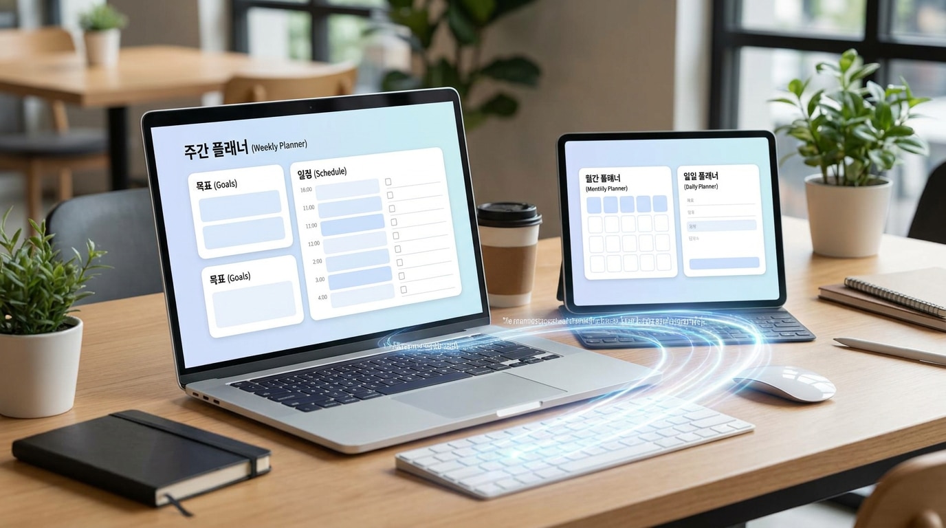 AI generated planner image