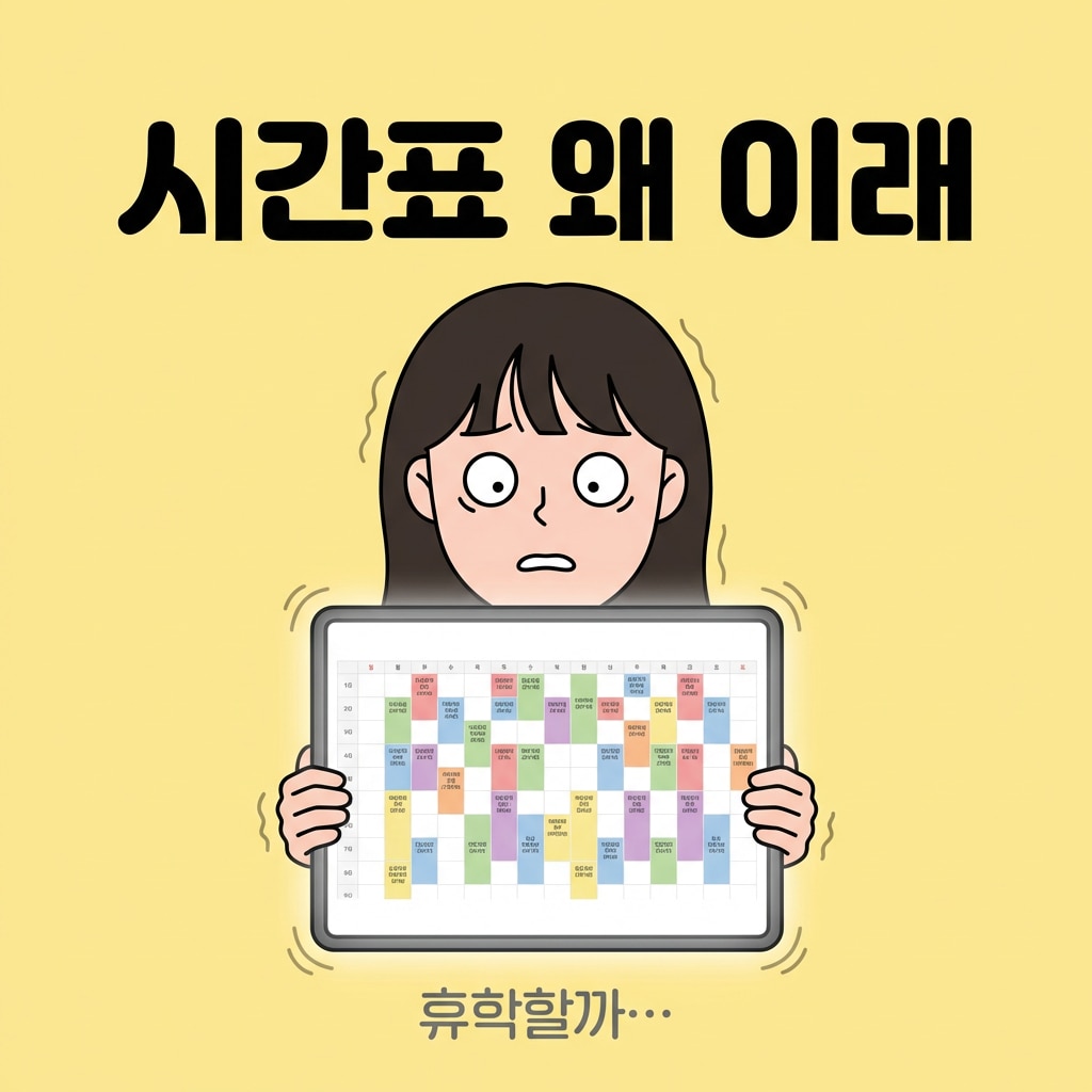시간표 멘붕 짤