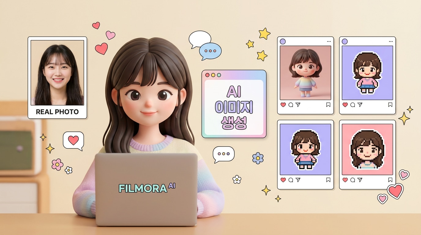 AI generated ube latte and dessert image