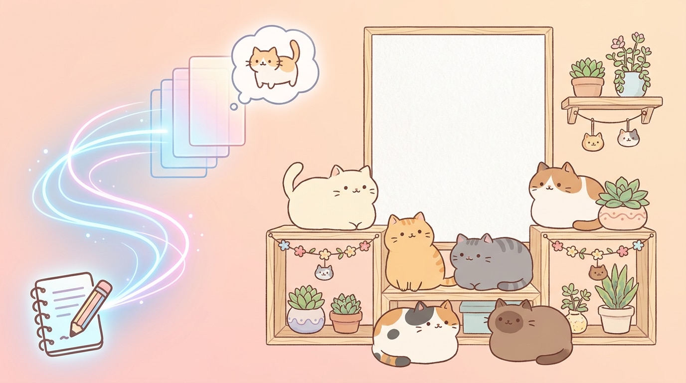 AI generated World Cat Day poster image