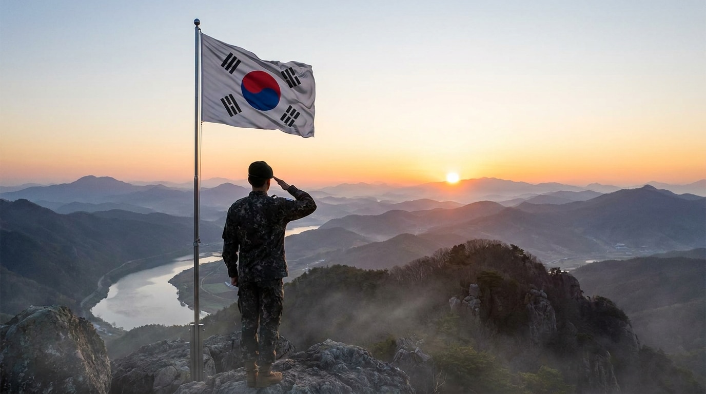 AI color correction for patriotic images