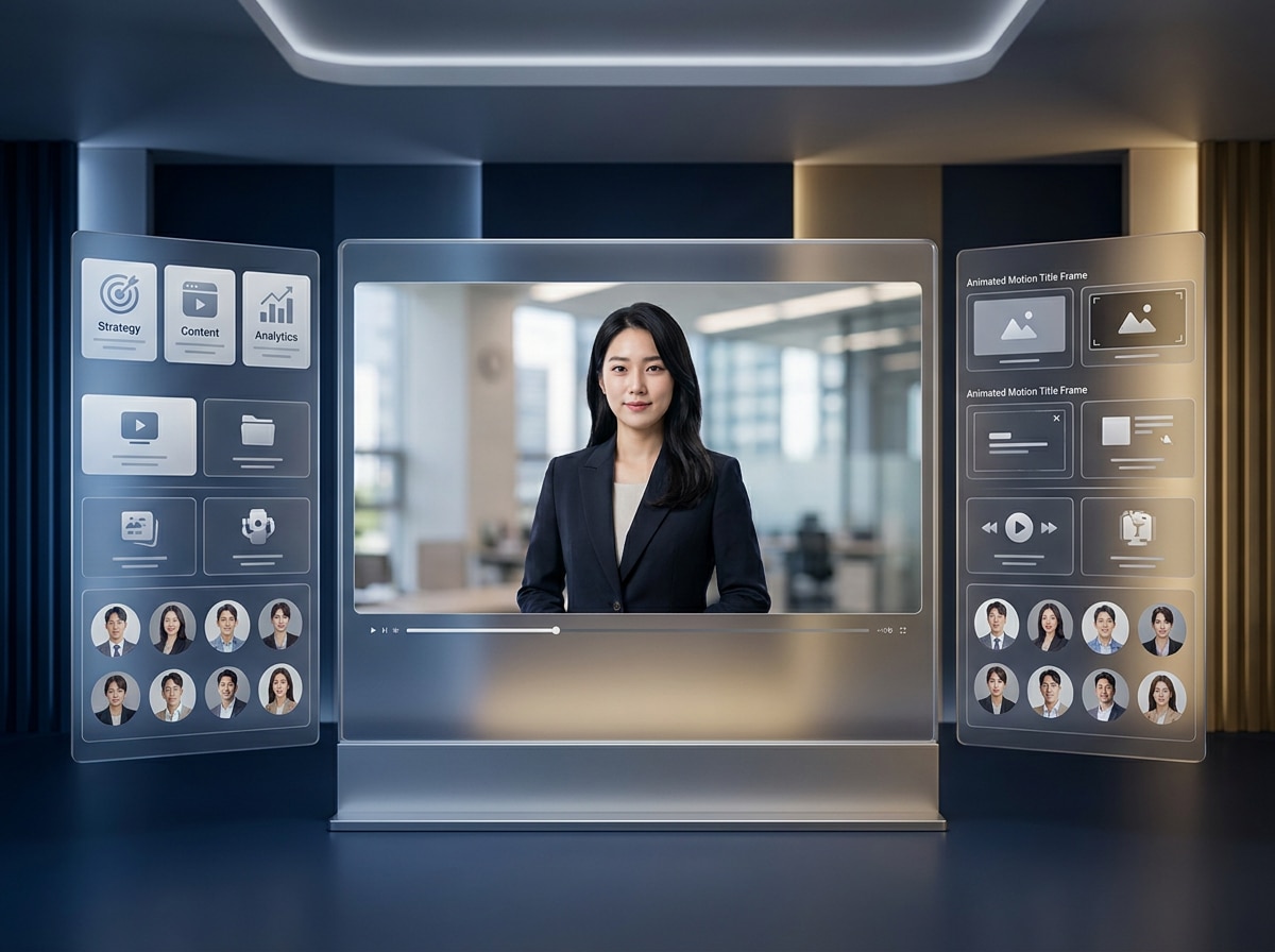 AI video templates for self-branding and introductions