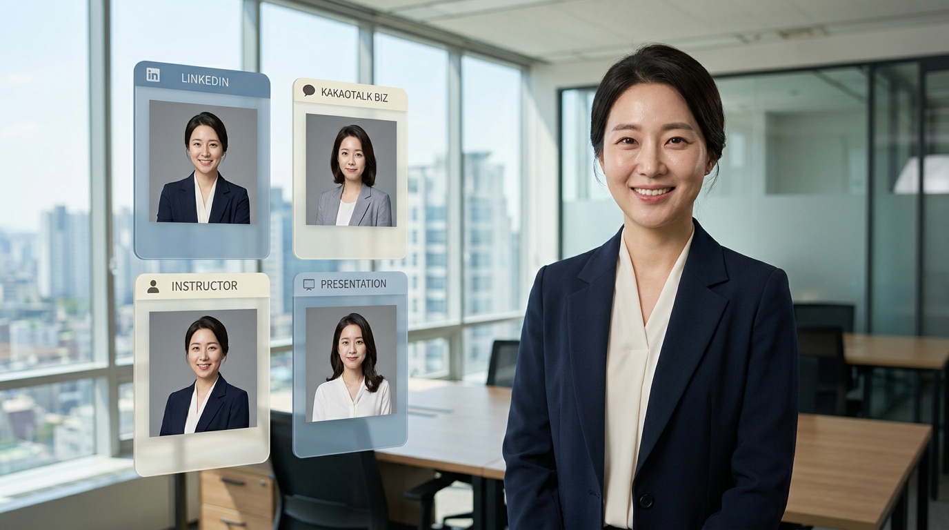 AI 회사 프로필 이미지 생성 기능