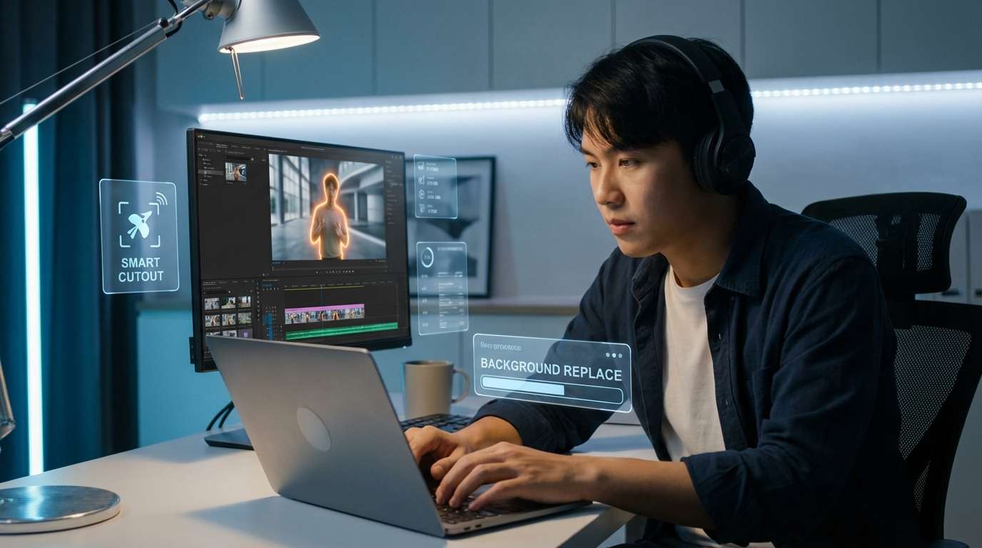 AI video effects and smart cutout