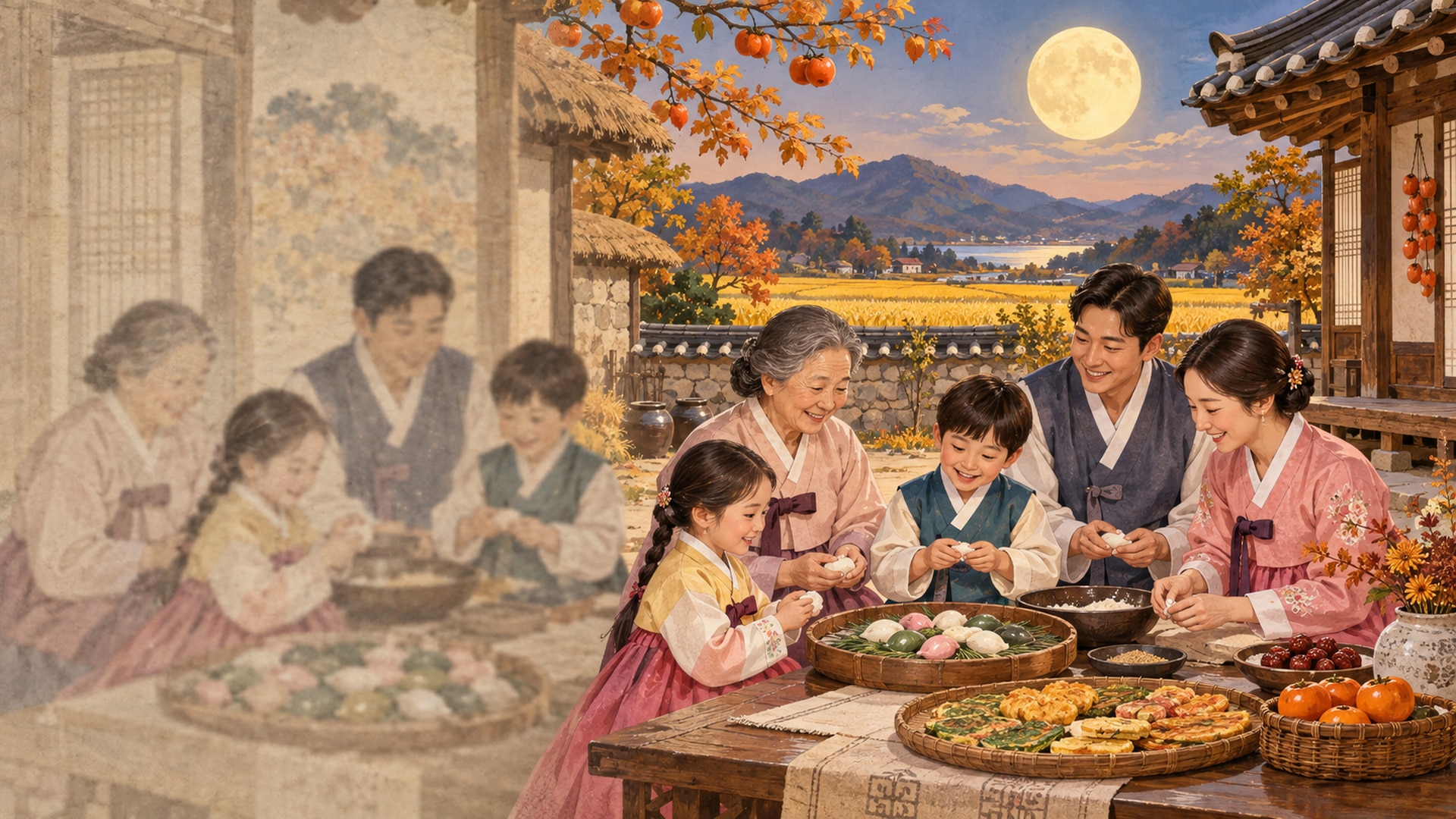 추석 이미지 AI 보정