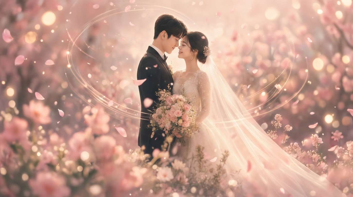 결혼 일러스트 이미지 동영상 변환 예시