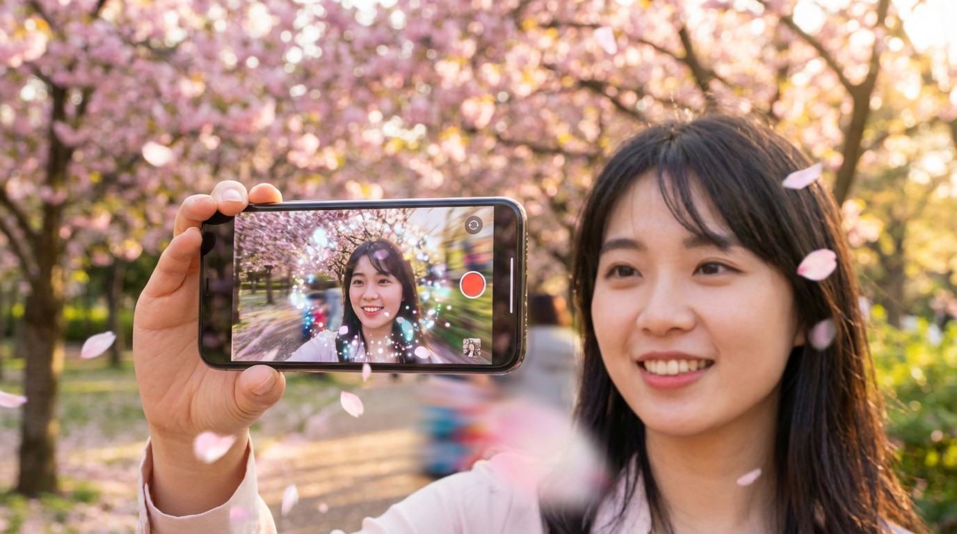 Transform photo into spring flower video