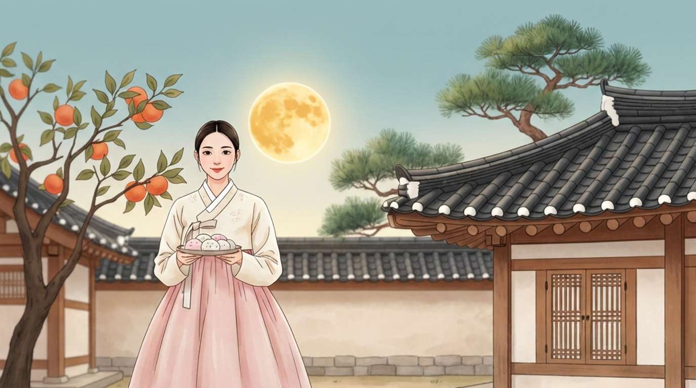 AI 추석 일러스트 이미지 보정