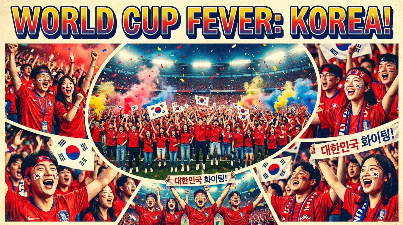 AI generated world cup cheering poster