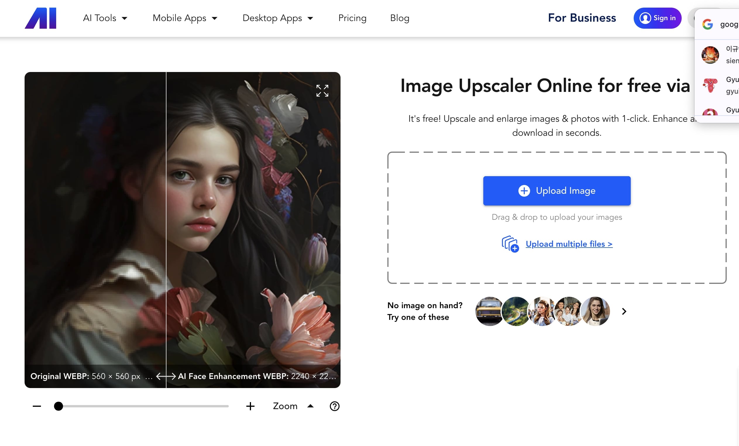 Nero AI Image Upscaler