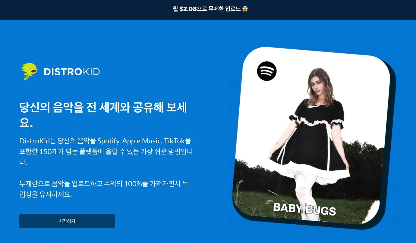 디지털 배급 서비스인 DistroKid