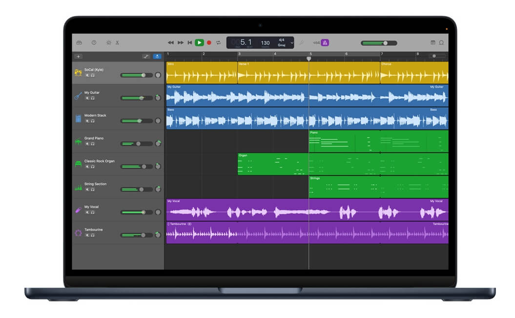 맥 음악 편집 프로그램 - GarageBand