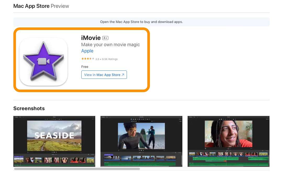 iMovie 동영상 자르기