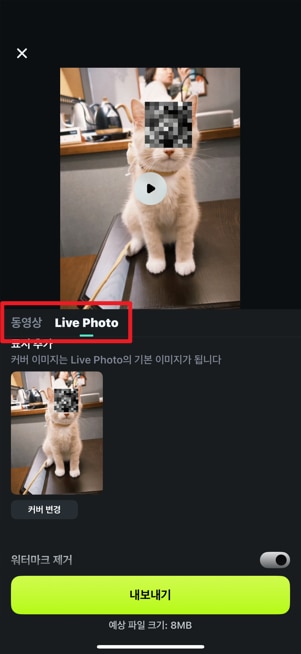 아이폰 사진 모자이크
