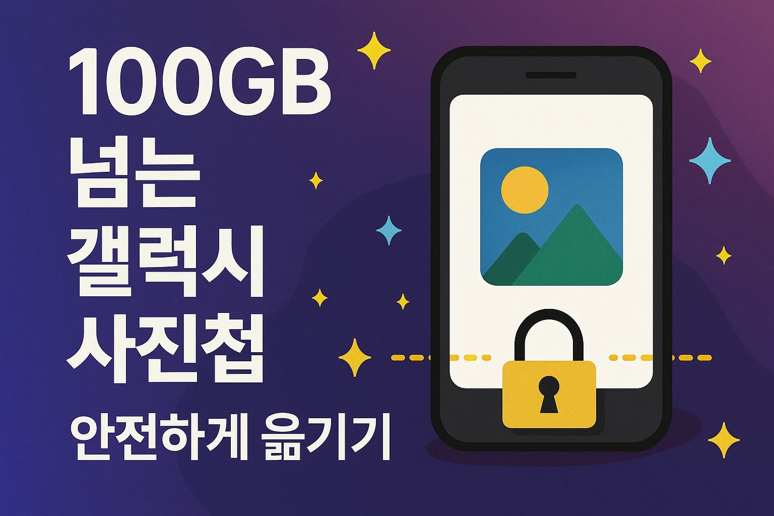 100GB 넘는 갤럭시 사진첩 안전하게 옮기기