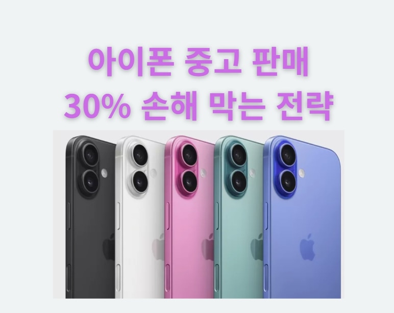 아이폰 17 출시 전 최대 30% 손해 막는 중고 아이폰 판매 전략