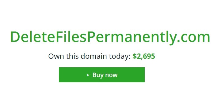 Delete file permanently