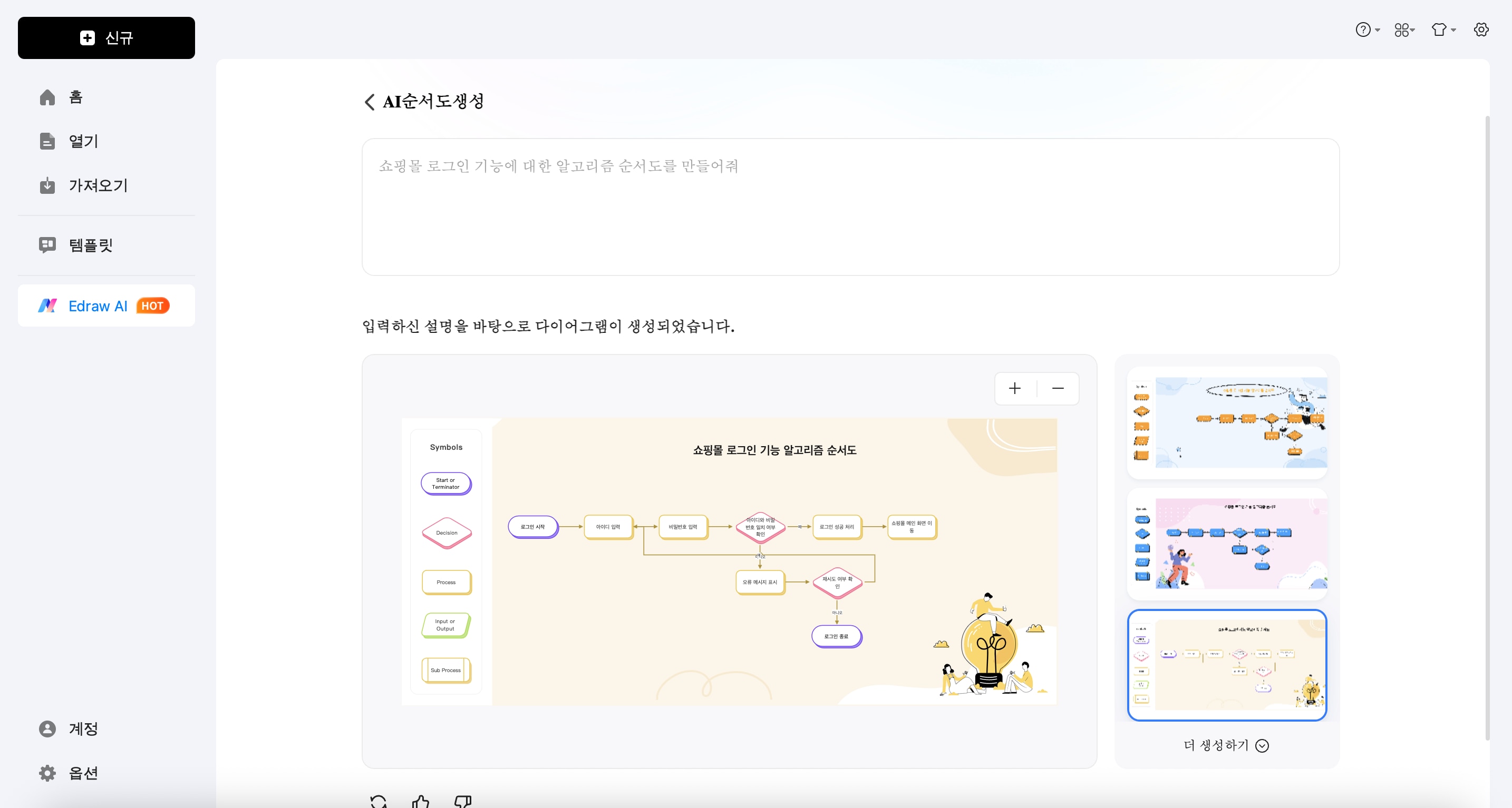순서도 그려주는 ai