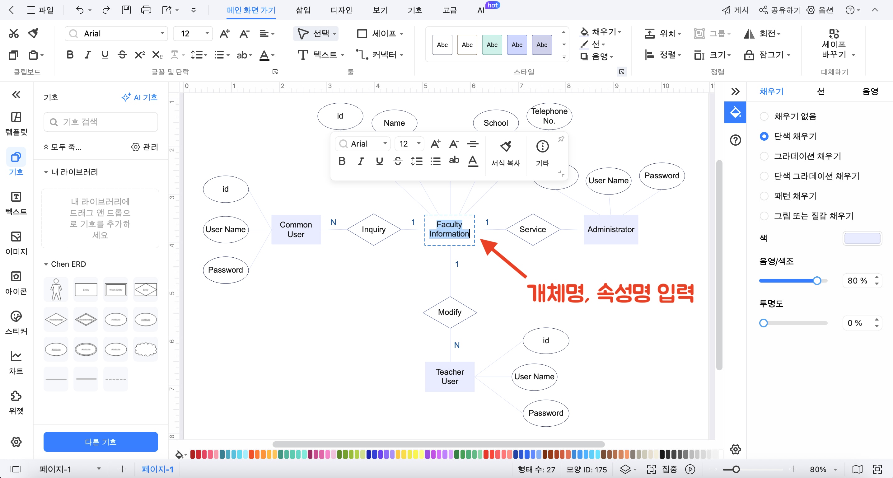 er 다이어그램 표기법