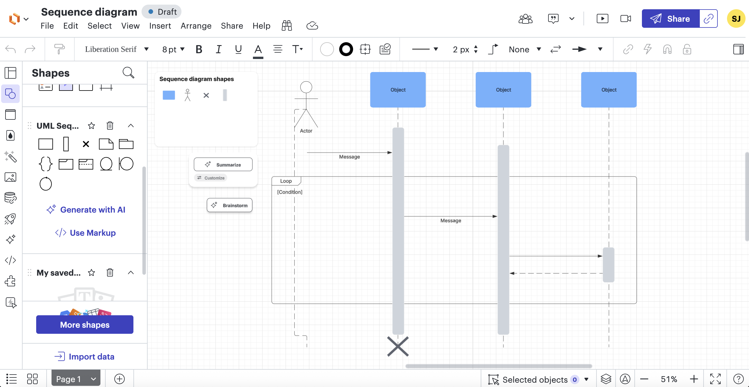 시퀀스 다이어그램 작성 툴