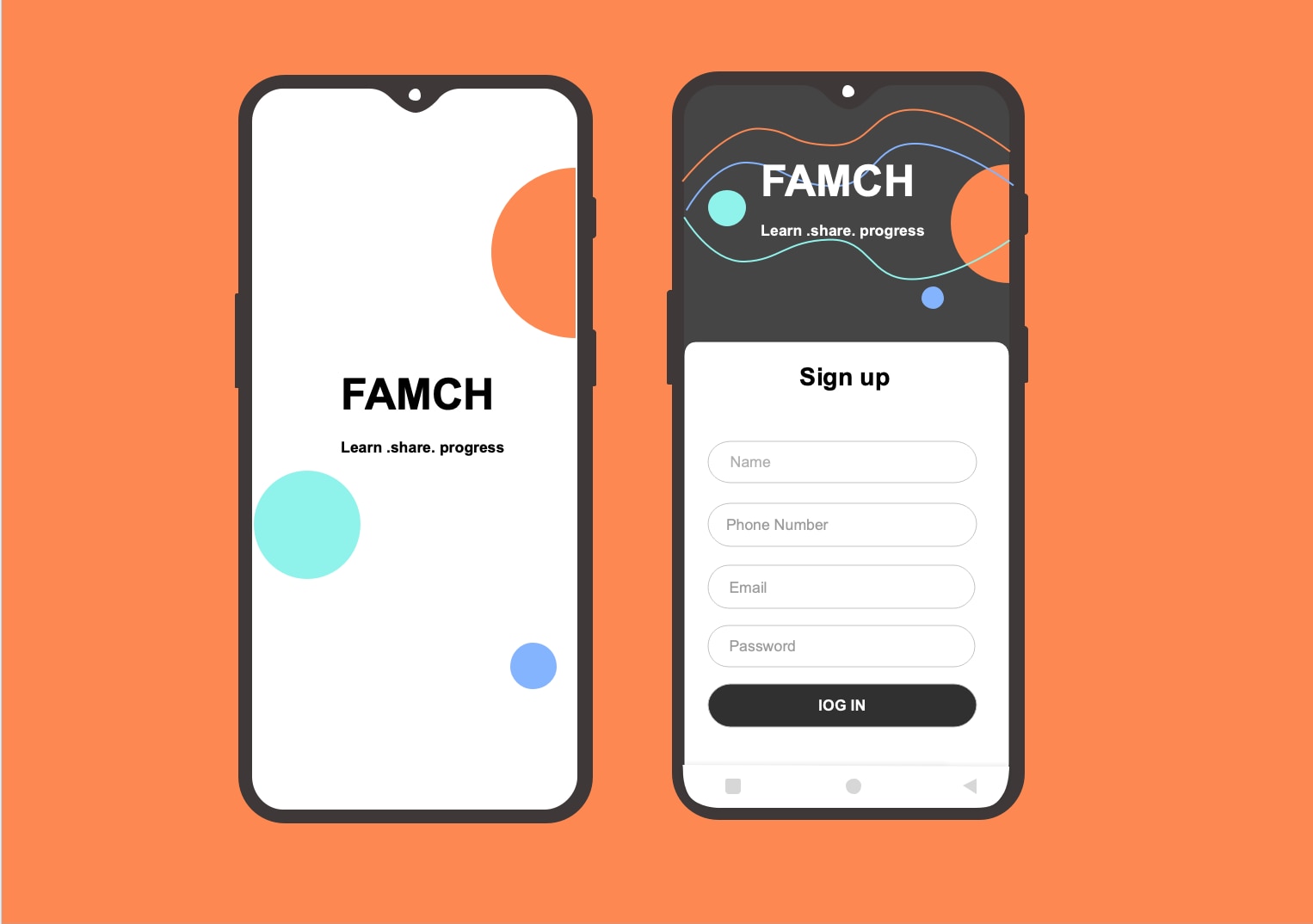 Android UI 와이어 프레임 템플릿
